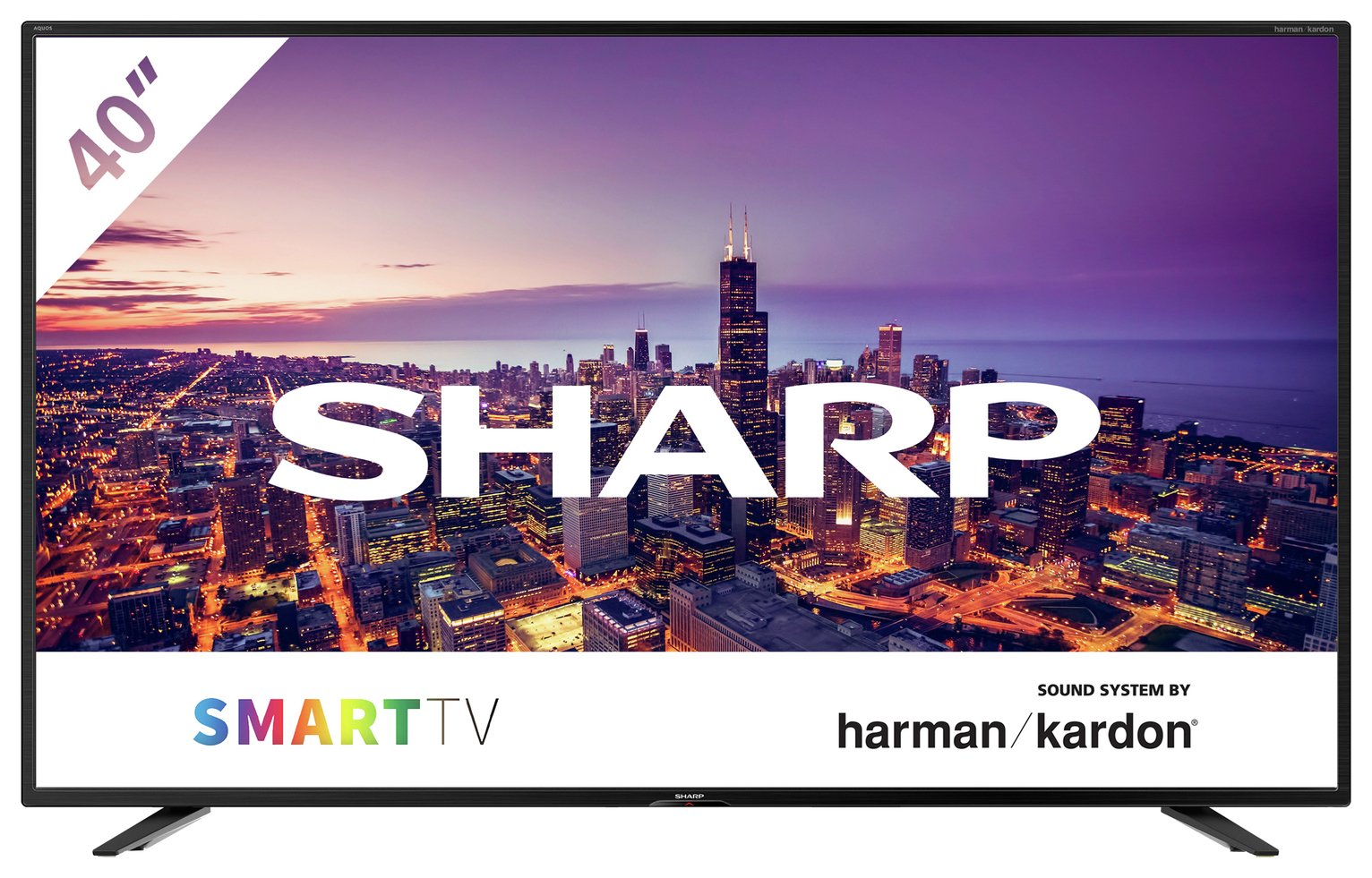 Sharp 40Inch 4T-C40BJ4KF2FB Smart 4K UHD HDR LED Freeview TV