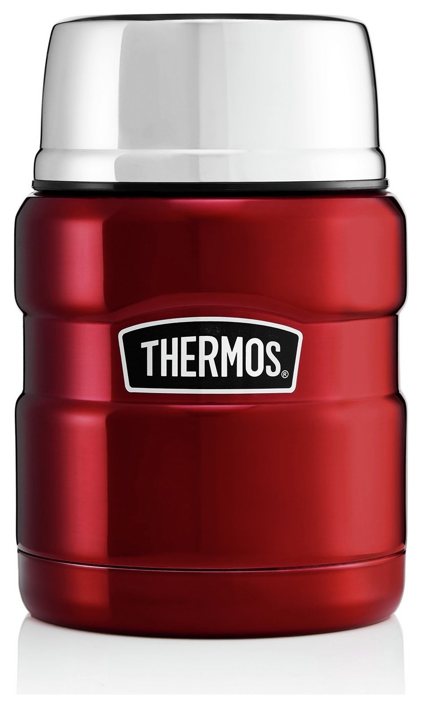 Thermos Stainless King Red Food Flask - 470ml