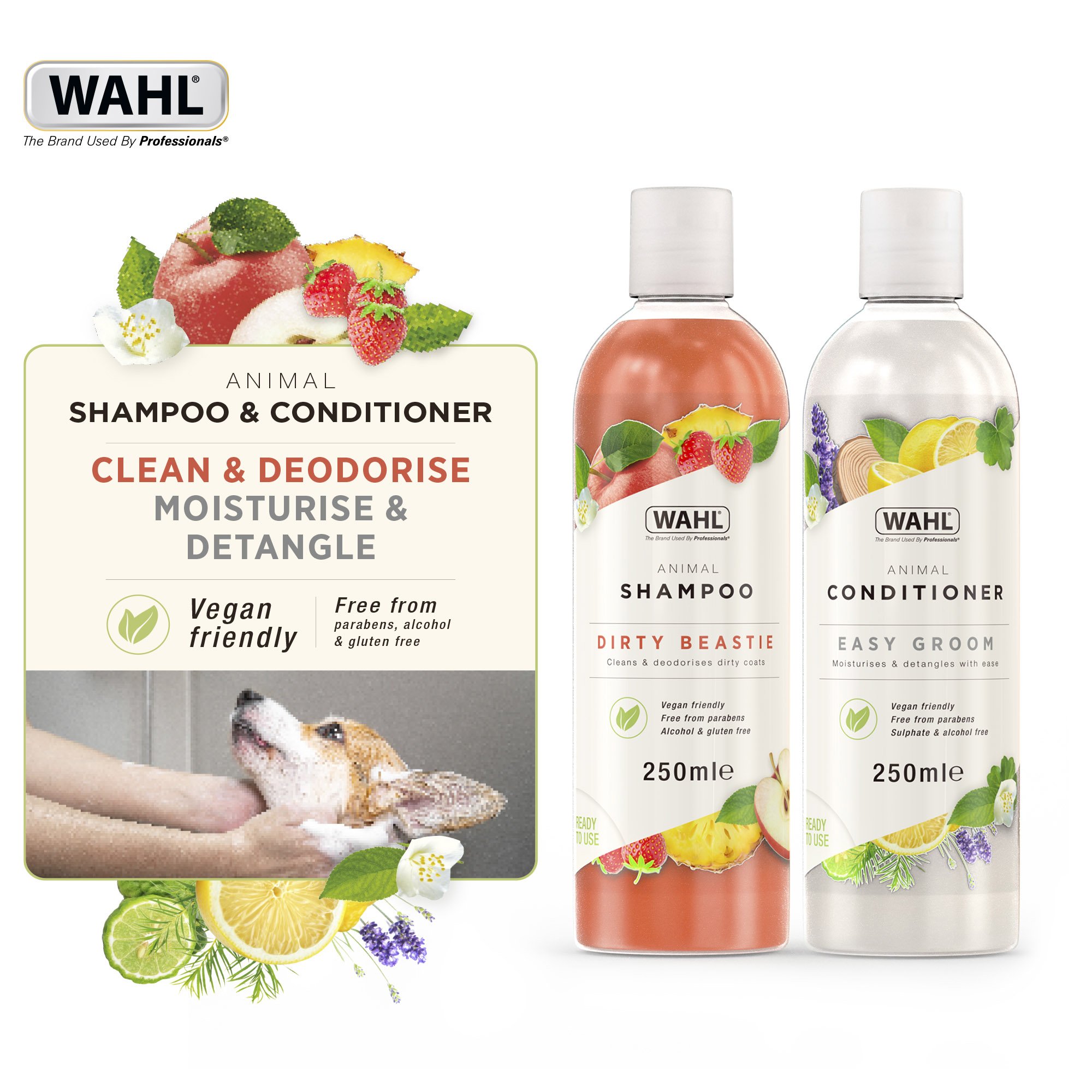 Wahl Dirty Beastie Pet Shampoo & Easy Groom Conditioner Kit