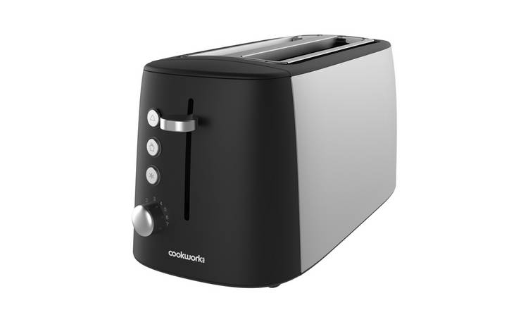 Buy Cookworks 2 Slice Toaster - Brushed Stainless Steel, Toasters