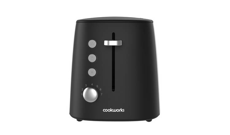 Buy Cookworks 2 Slice Toaster - Brushed Stainless Steel | Toasters | Argos