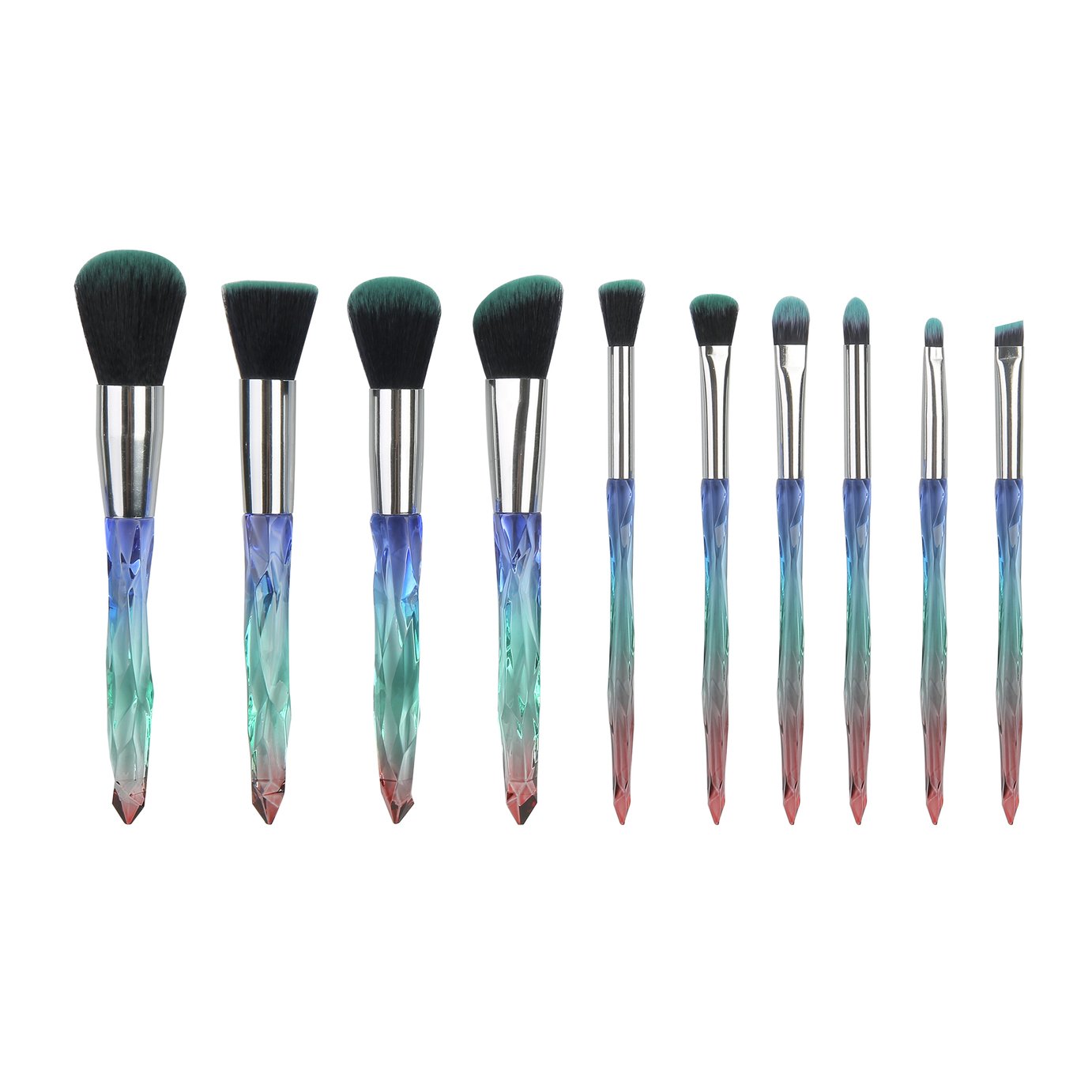 SY Acrylic Makeup Brush Set 10pc