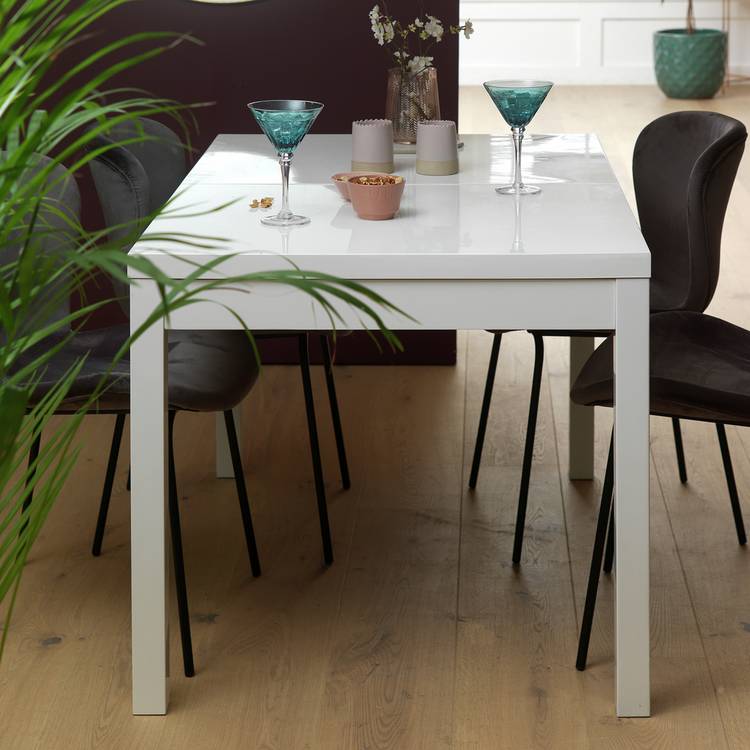 Argos Home Lyssa Extending 4-6 Seater Dining Table - White 0