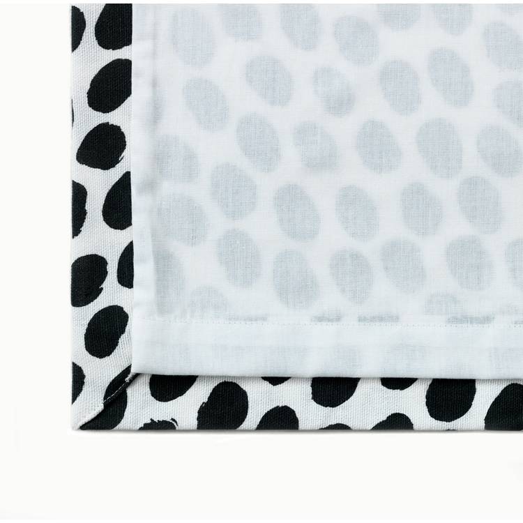 Habitat Dalmatian Print Lined Eyelet Curtains  Black & White 0