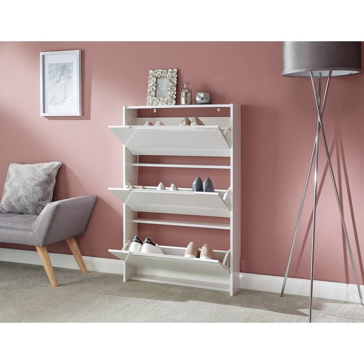GFW Shoe Storage Cabinet - White 0