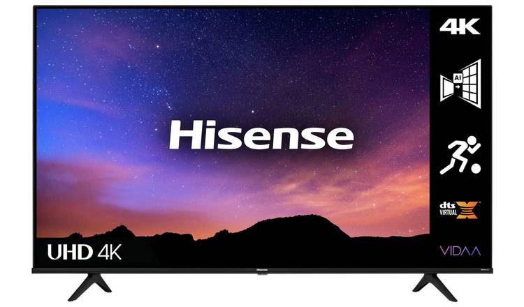 Hisense 75 Inch 75A6GTUK Smart 4K UHD HDR LED Freeview TV