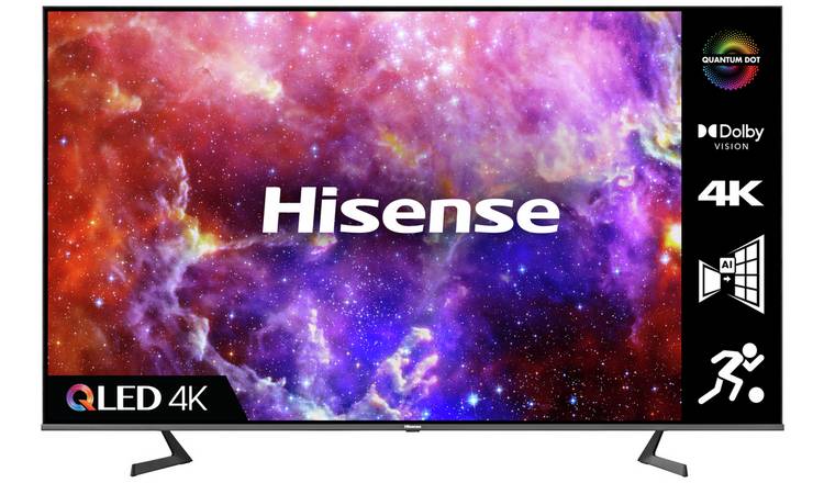 Hisense 75 Inch 75A7GQTUK Smart 4K UHD HDR QLED Freeview TV