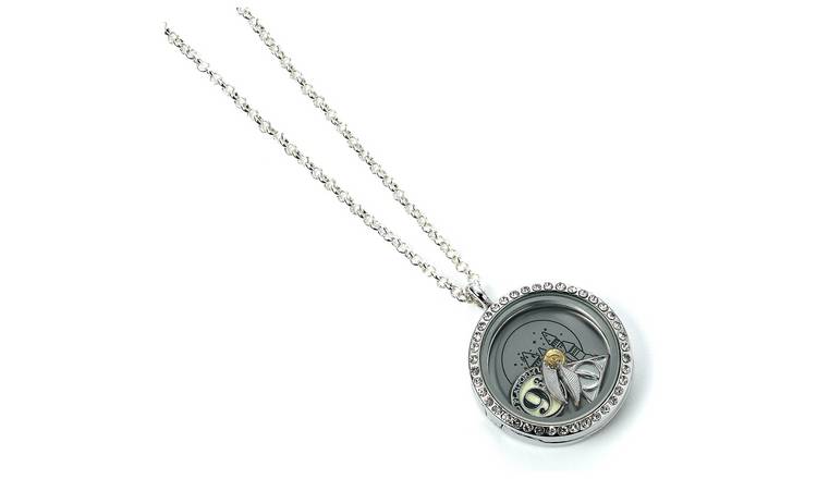 Harry Potter Silver Plated Crystal Charms Necklace