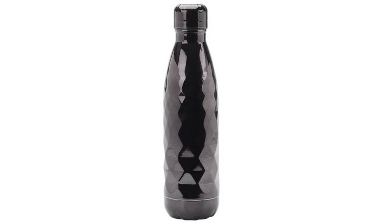 Smash Diamond Effect Black Stainless Steel Bottle - 500ml