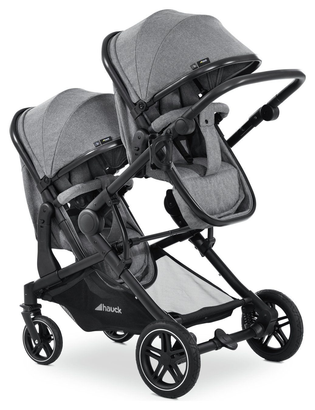 Hauck Atlantic Twin Pushchair Grey