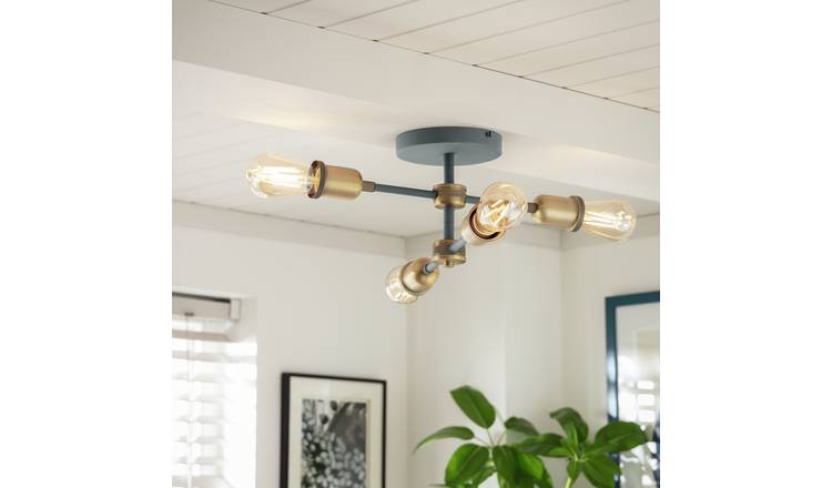 Semi flush deals ceiling lights argos