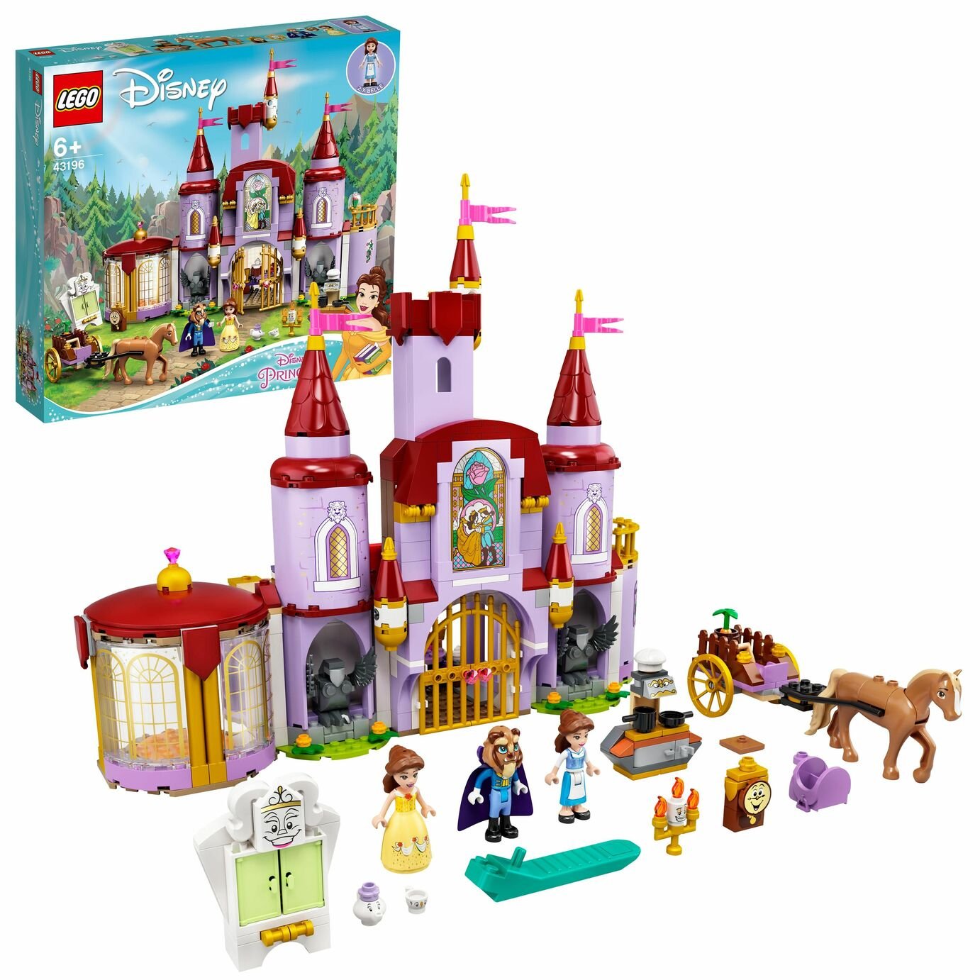 LEGO Disney Belle and the Beast's Castle Building Toy 43196