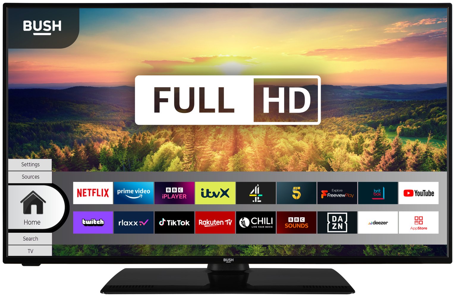 Bush 43 Inch Smart FHD DLED HDR Freeview TV