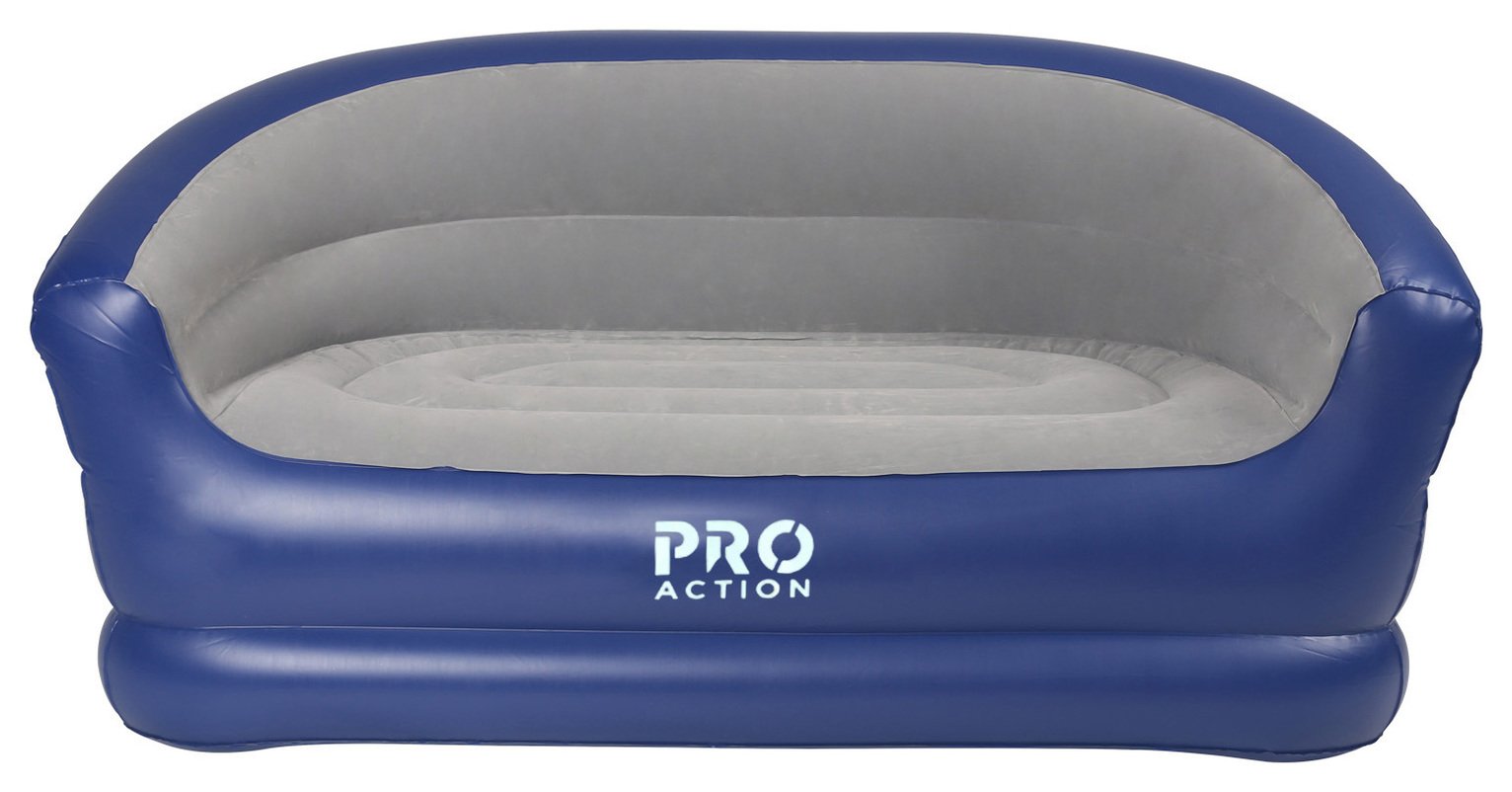 ProAction Flocked Double Inflatable Camping Sofa