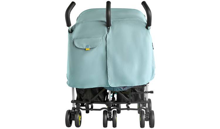 Argos double 2025 buggy rain cover