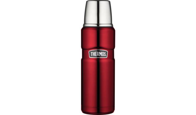 New THERMOS ThermoCafe Vacuum Insulated Travel Cup 200ml Coffee Cup Black  Red