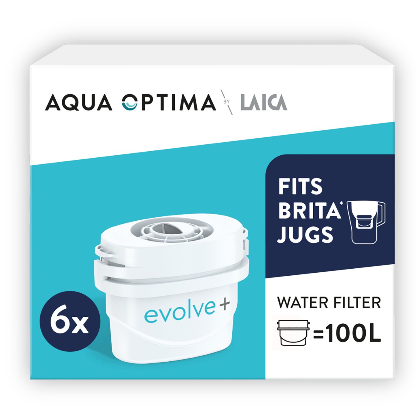 Aqua Optima Evolve Plus Water Filter Cartridges - Pack of 6