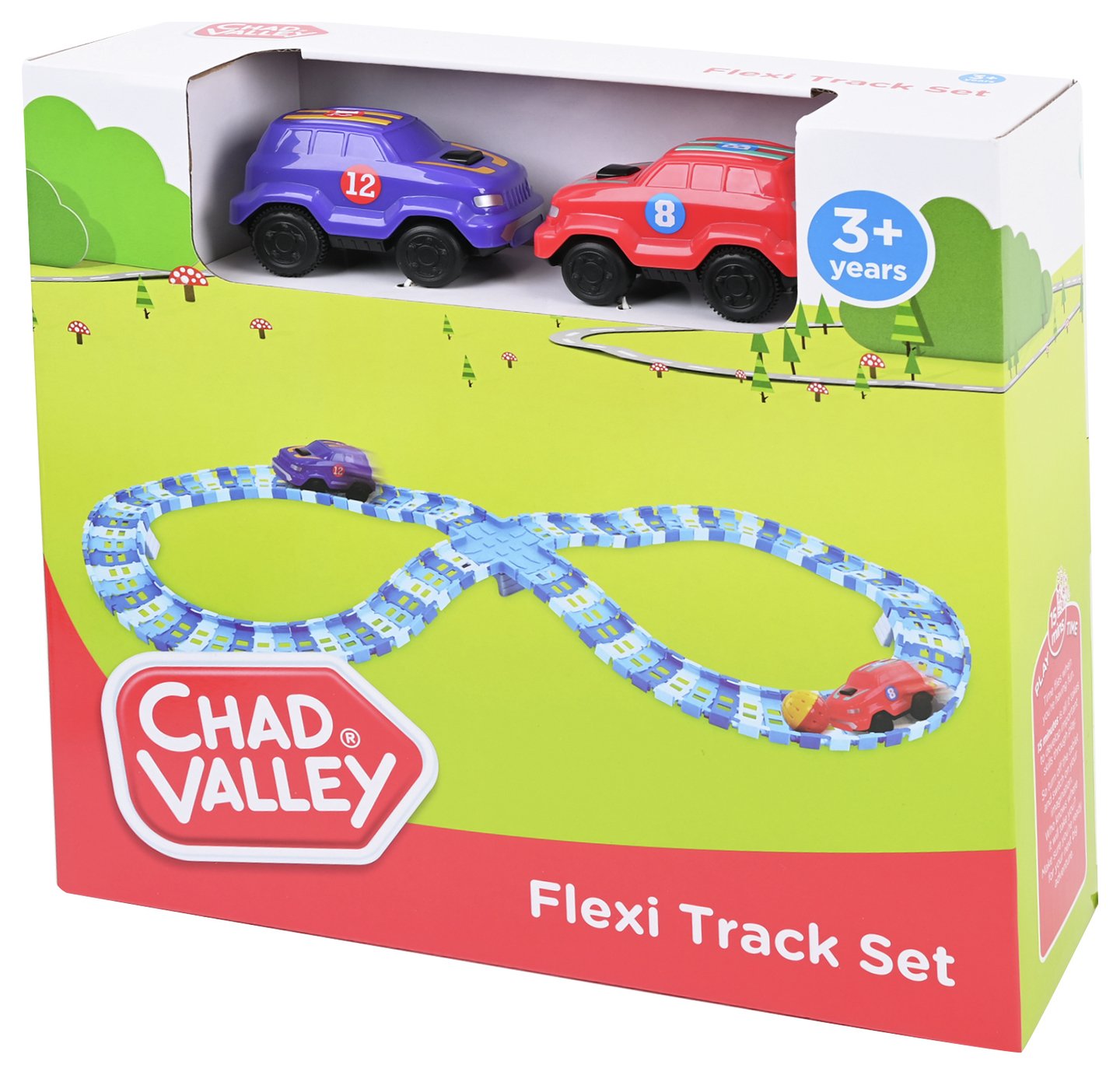 Chad Valley Track with 2 Vehicle Set