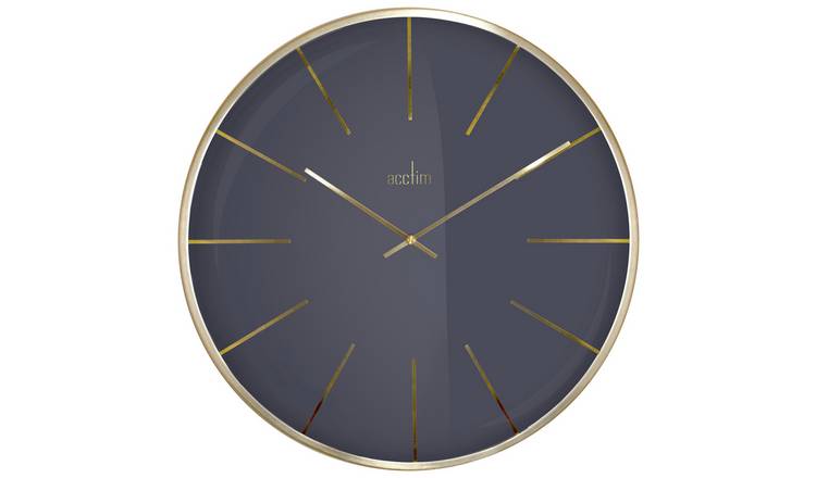 Acctim Luxe 40cm Wall Clock Sky Grey