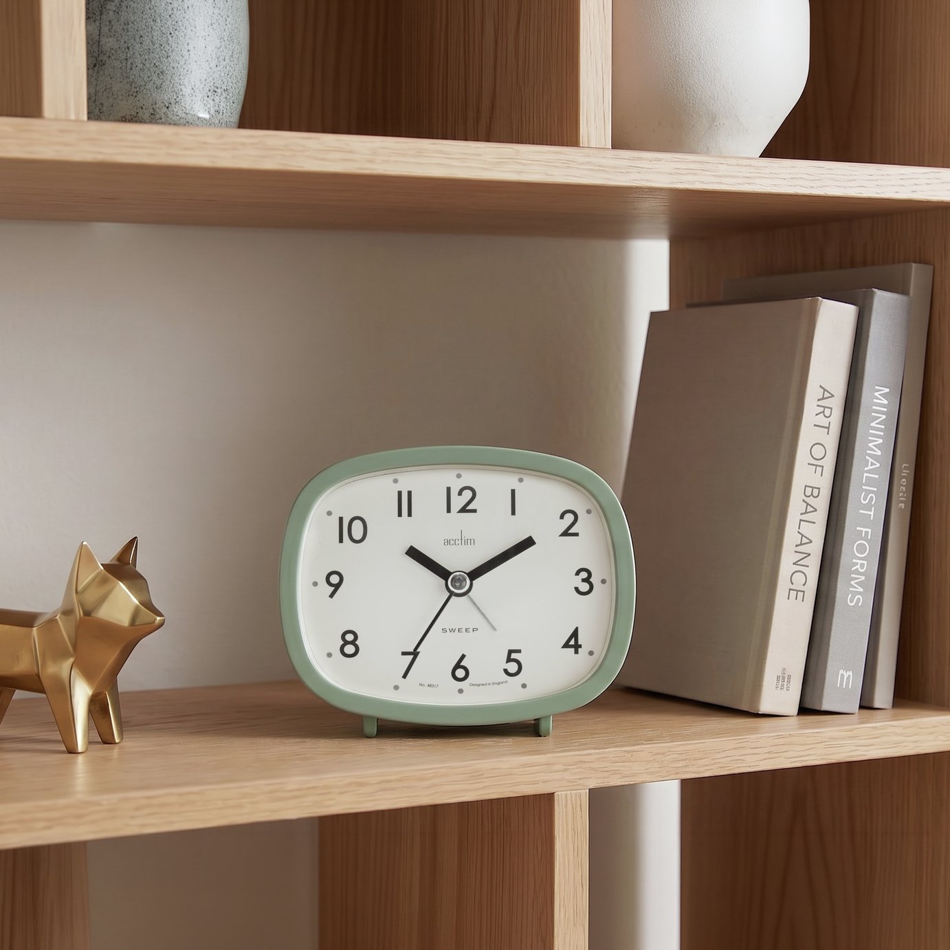 Buy Acctim Hilda Retro Shaped Alarm Clock - Green | Clocks | Argos