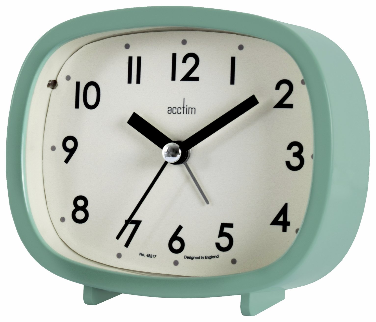 Buy Acctim Hilda Retro Shaped Alarm Clock - Green | Clocks | Argos