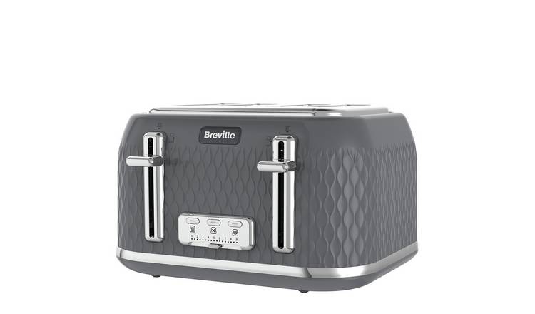 Grey toaster 4 on sale slice