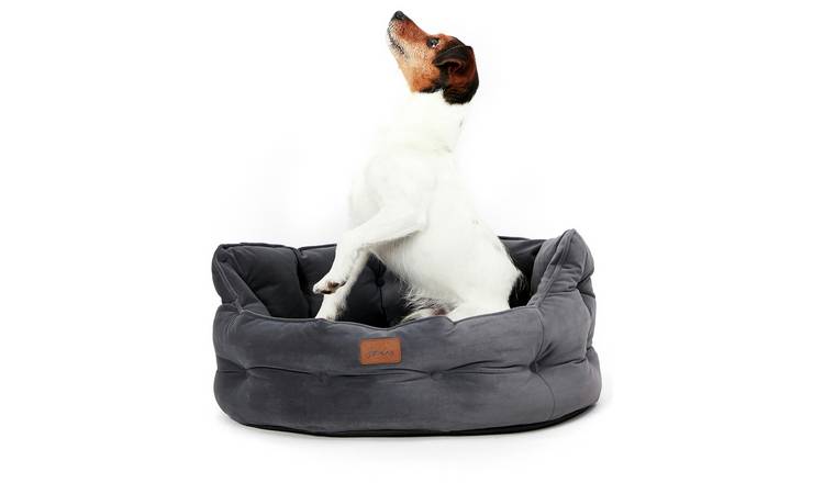 Joules  Chesterfield Dog Bed Grey - Small