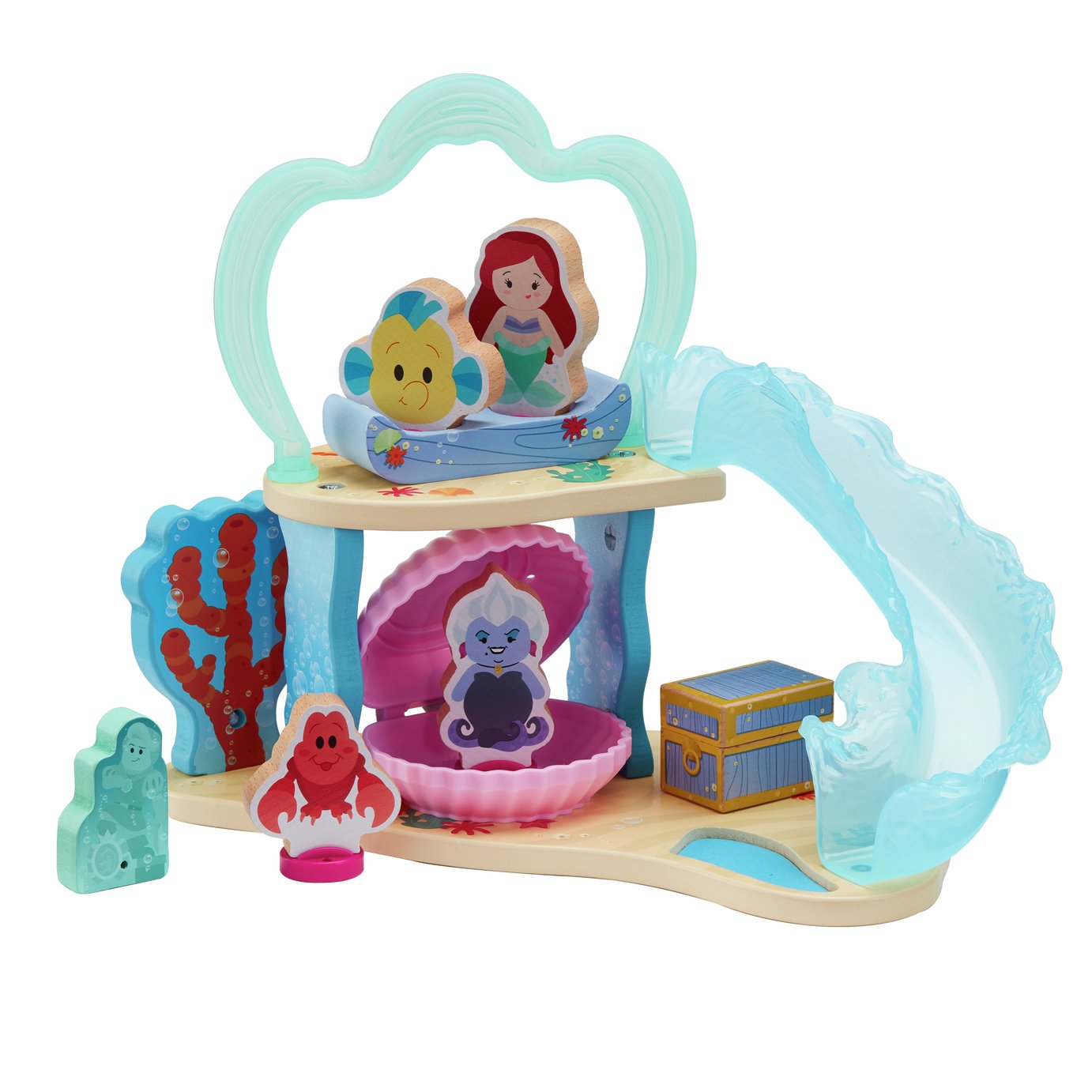 Disney Princess Wooden Ariel Underwater Grotto Playset Review - Toy Reviews