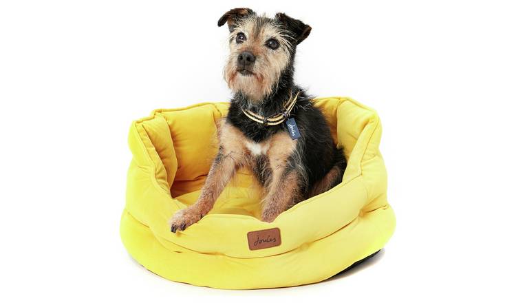 Joules Chesterfield Dog Bed Yellow - Small
