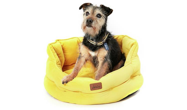 Joules Chesterfield Dog Bed Yellow - Large