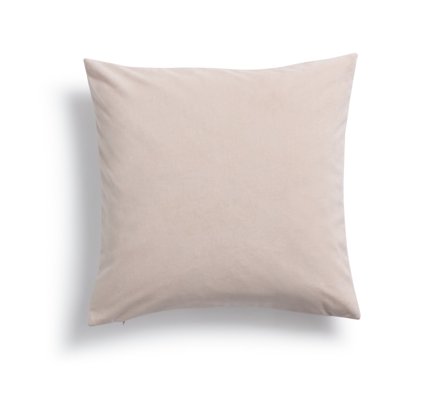 Habitat Matte Velour Soft Plain Cushion Dusky Pink - 43x43cm