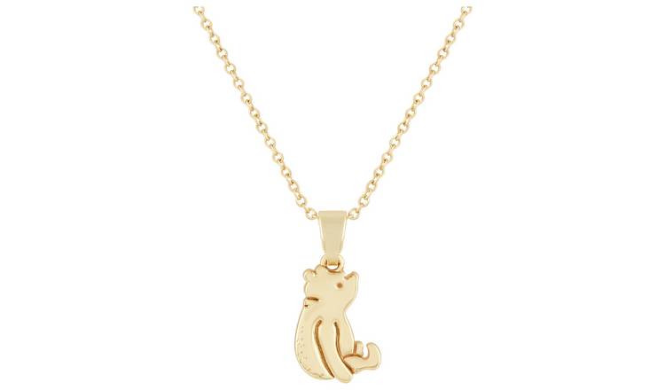 Disney Gold Plated Winnie The Pooh Carded Pendant Necklace