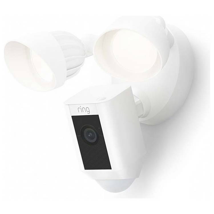 Ring Floodlight Wired Plus Cam Security Camera CCTV - White 0