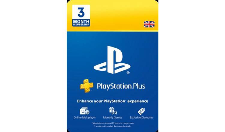 3 Month PlayStation Plus Membership