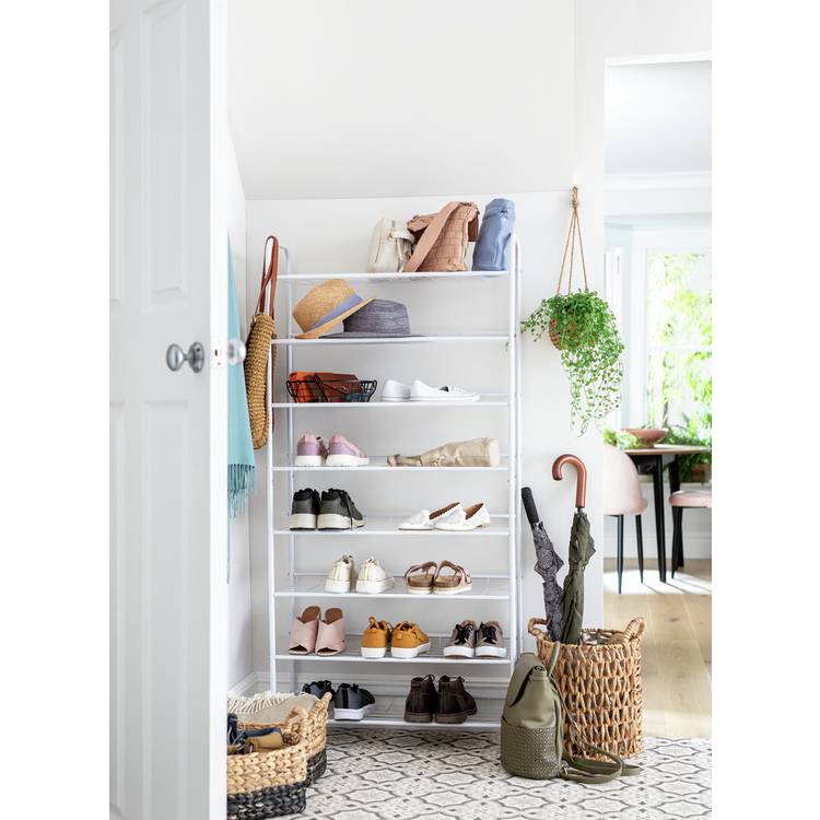 Argos Home Jorn 8 Tier Shoe Rack - White 0