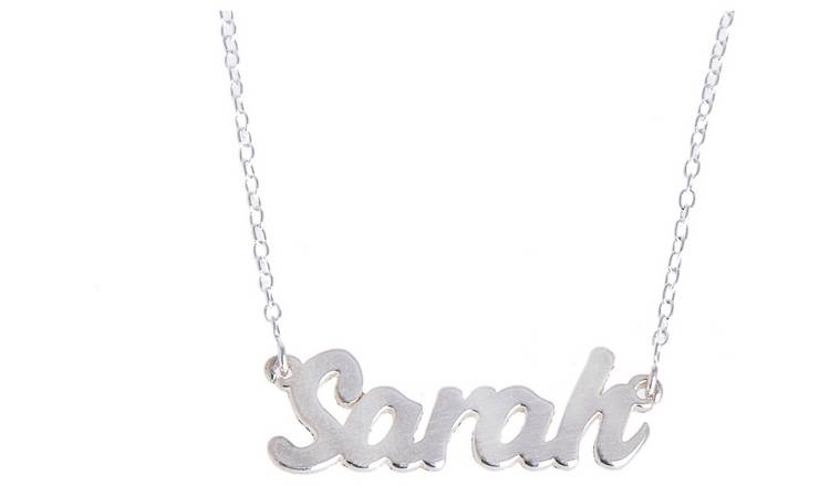 Sterling Silver Personalised Name Pendant Necklace