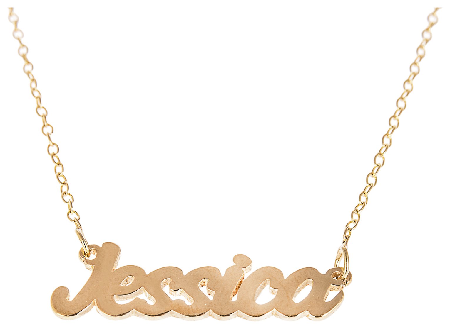 Revere 9ct Gold Plated Personalised Name Necklet