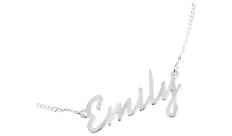 Sterling Silver Personalised Name Chain Adjustable Bracelet