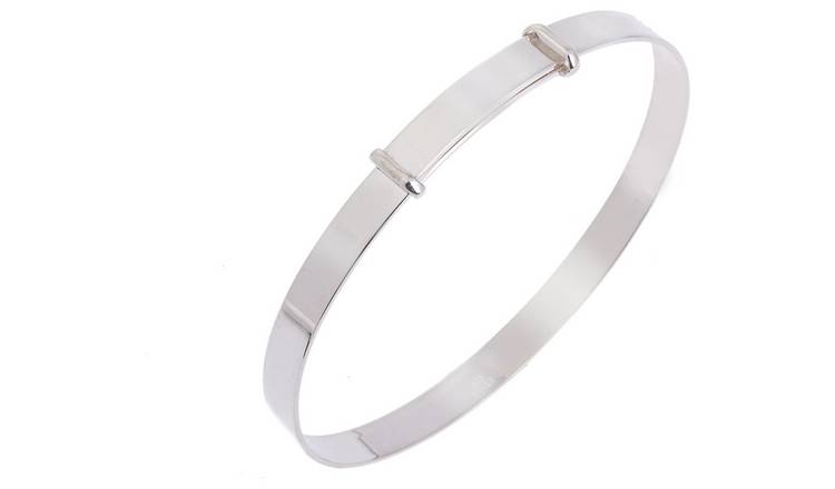 Silver expandable store bangle