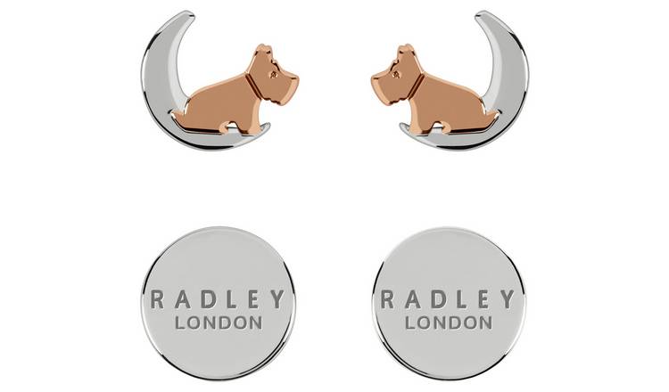 Buy Radley 18ct Rose Gold Plated Silver Celestial Stud Earrings