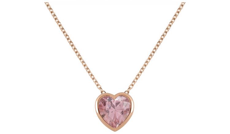 Radley 18ct Rose Gold Plated Silver Heart Pendant Necklace