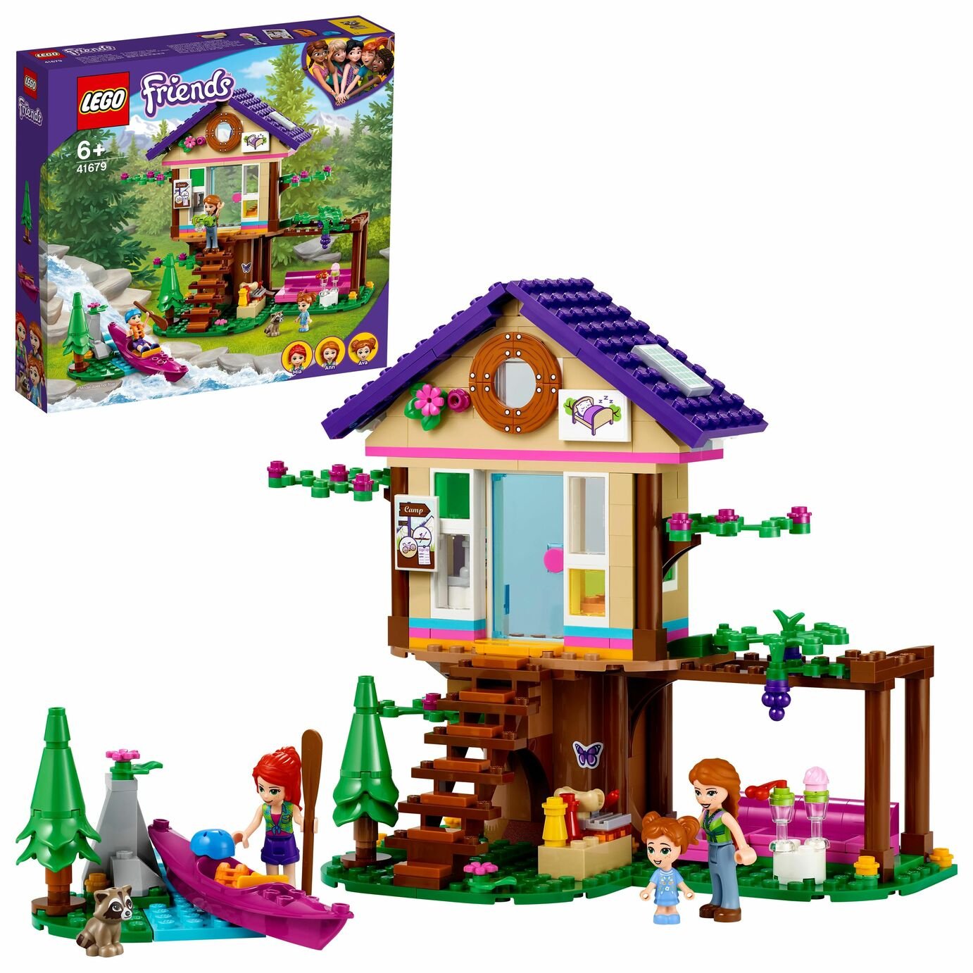 LEGO Friends Forest House Treehouse Toy Adventure Set 41679