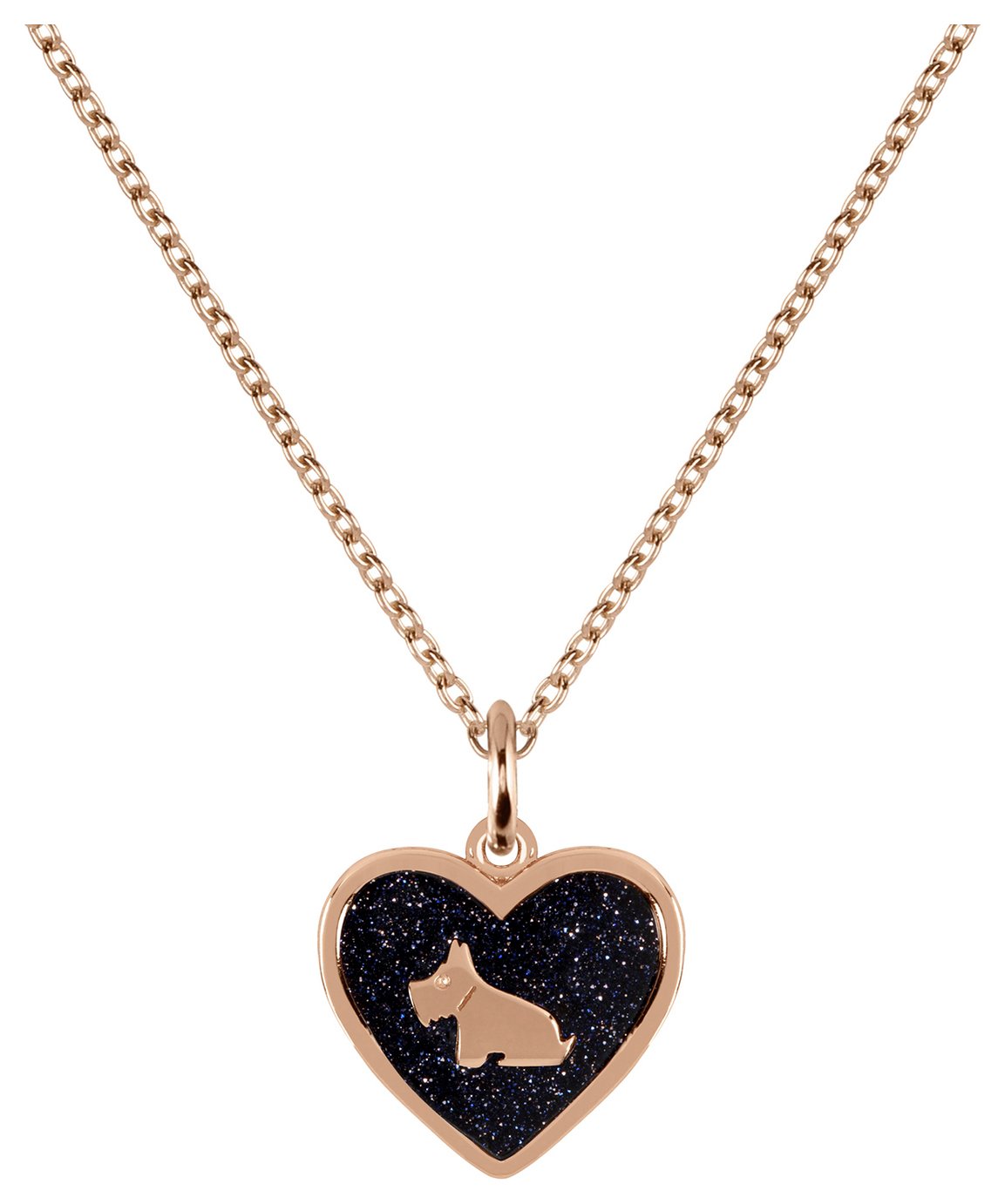Radley 18ct Rose Gold Plated Sterling Silver Heart Necklace