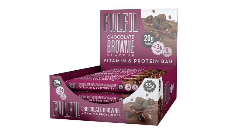 FULFIL Chocolate Brownie Vitamin and Protein Bars 15 x 55g