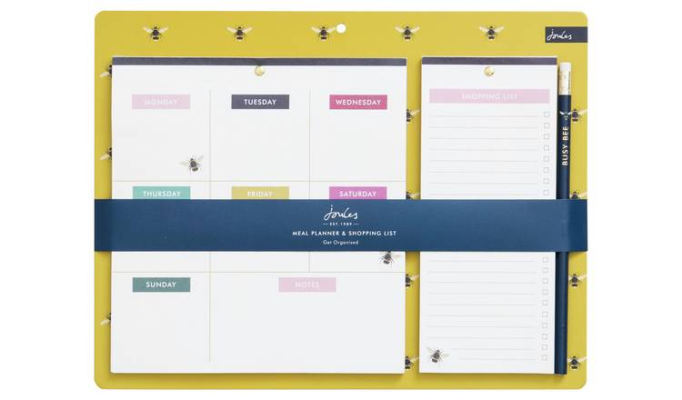 Joules Weekly Planner Writing and Memo Pad