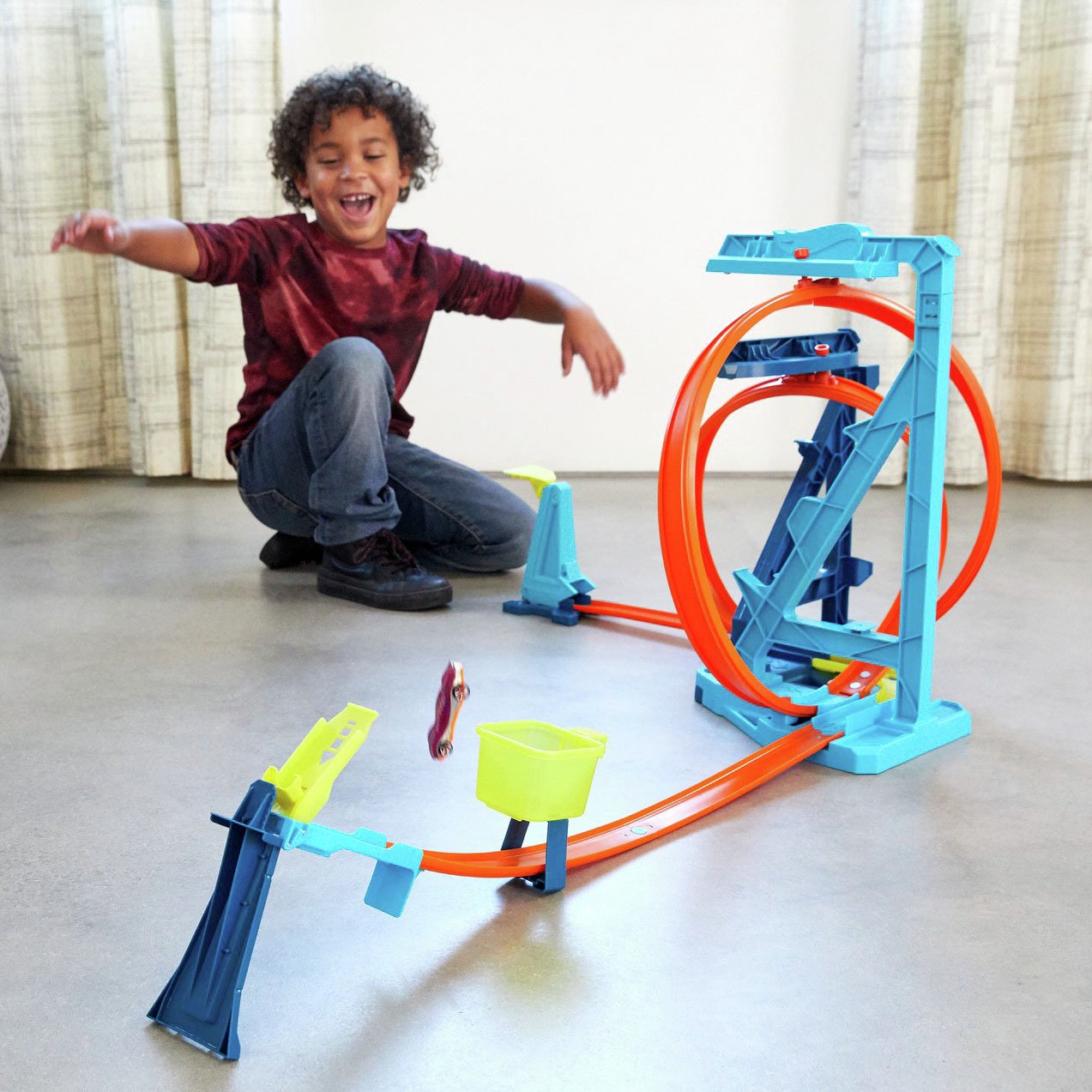 argos hot wheels track builder