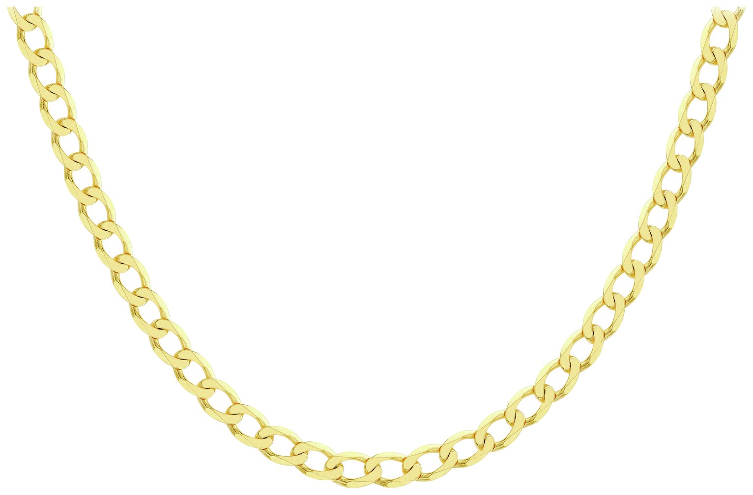 Revere 9ct Yellow Gold Italian Diamond Cut 20 Inch Chain