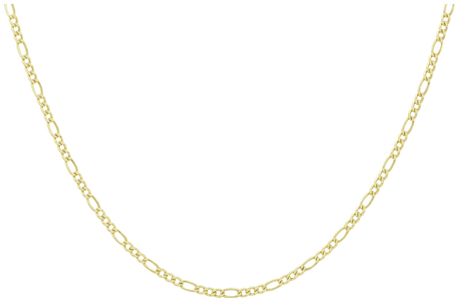 9ct Yellow Gold Italian Figaro Link 20 Inch Chain