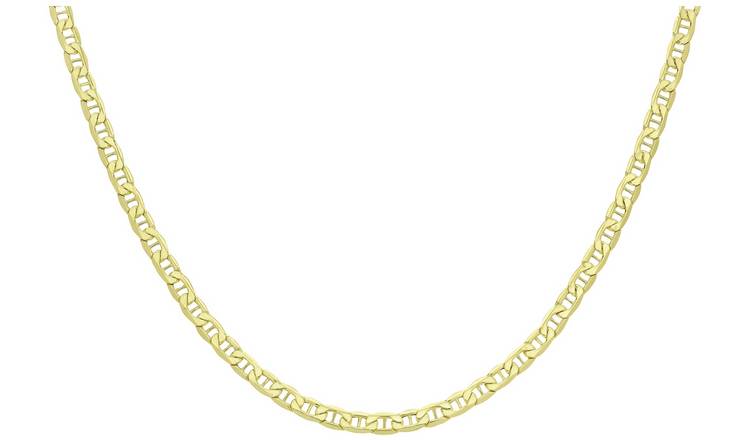 Buy 9ct Yellow Gold Italian Rambo Link 18 Inch Chain | Womens