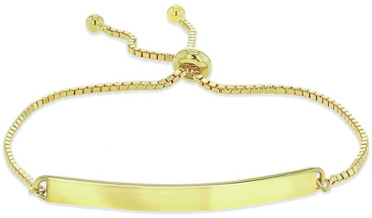 18ct Gold Plated Sterling Silver Personalised ID Bracelet